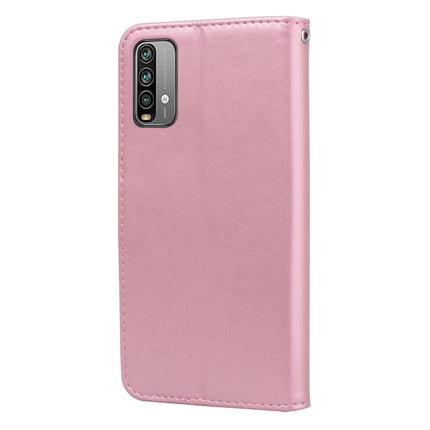 Rose Embossed Horizontal Flip PU Leather Case with Holder & Card Slots & Wallet, For Xiaomi Poco M3