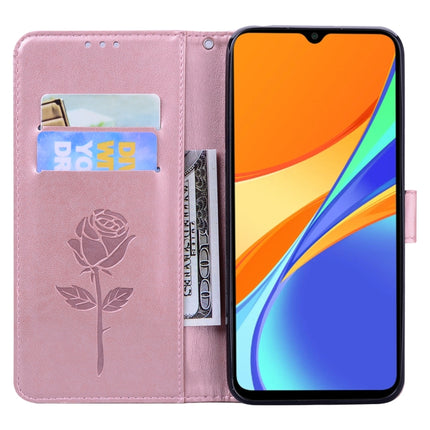 Rose Embossed Horizontal Flip PU Leather Case with Holder & Card Slots & Wallet, For Xiaomi Poco M3