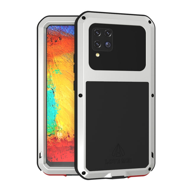 LOVE MEI Metal Shockproof Waterproof Dustproof Protective Case with Glass, For Samsung Galaxy A42, For Samsung Galaxy A72 5G / 4G