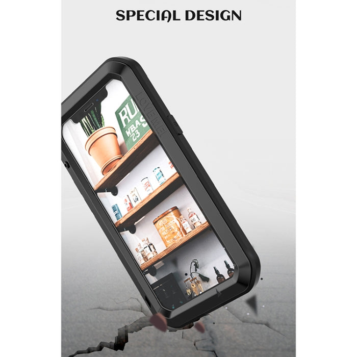 LOVE MEI - Funda protectora de metal a prueba de golpes, resistente al agua y al polvo, para iPhone 12 mini, para iPhone 12