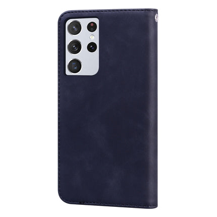 Frosted Business Magnetic Horizontal Flip PU Leather Case with Holder & Card Slot & Lanyard, For Samsung Galaxy S21 Ultra 5G, For Samsung Galaxy S21 5G