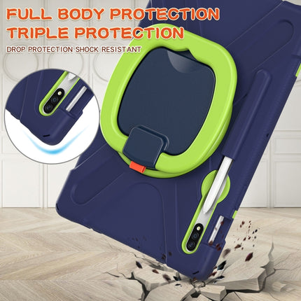 Silicone + PC Protective Case with Holder & Shoulder Strap, For Samsung Galaxy Tab S8 / Galaxy Tab S7 T870 / T875, For Samsung Galaxy Tab A7 10.4 (2020) T500 / T505, For iPad 9.7 inch (2018/2017)