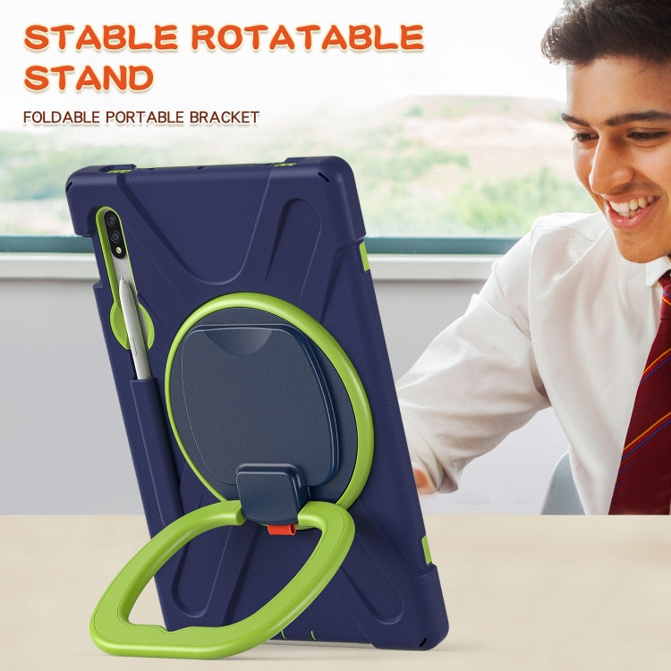 Silicone + PC Protective Case with Holder & Shoulder Strap