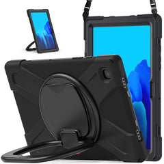 Funda protectora de silicona y PC con soporte y correa para el hombro, para Samsung Galaxy Tab S8 / Galaxy Tab S7 T870 / T875, para Samsung Galaxy Tab A7 10.4 (2020) T500 / T505