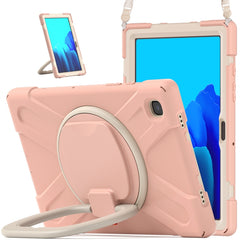 Funda protectora de silicona y PC con soporte y correa para el hombro, para Samsung Galaxy Tab S8 / Galaxy Tab S7 T870 / T875, para Samsung Galaxy Tab A7 10.4 (2020) T500 / T505