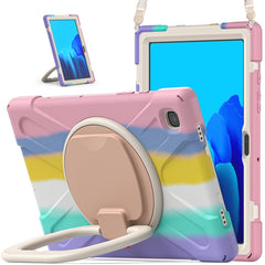 Funda protectora de silicona y PC con soporte y correa para el hombro, para Samsung Galaxy Tab S8 / Galaxy Tab S7 T870 / T875, para Samsung Galaxy Tab A7 10.4 (2020) T500 / T505