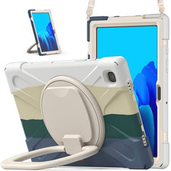 Silicone + PC Protective Case with Holder & Shoulder Strap, For Samsung Galaxy Tab S8 / Galaxy Tab S7 T870 / T875, For Samsung Galaxy Tab A7 10.4 (2020) T500 / T505