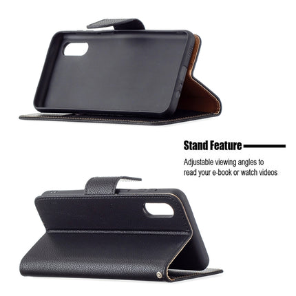 Litchi Texture Pure Color Horizontal Flip Leather Case with Holder & Card Slots & Wallet & Lanyard, For Samsung Galaxy A02