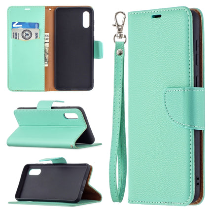 Litchi Texture Pure Color Horizontal Flip Leather Case with Holder & Card Slots & Wallet & Lanyard, For Samsung Galaxy A02