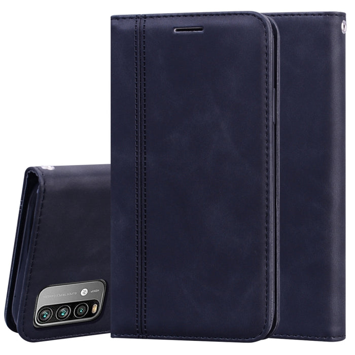 Frosted Business Magnetic Horizontal Flip PU Leather Case with Holder & Card Slot & Lanyard, For Xiaomi Redmi 9T, For Xiaomi Redmi Note 9T, For Xiaomi Redmi Note 10 4G, For Xiaomi Redmi K40 / K40 Pro