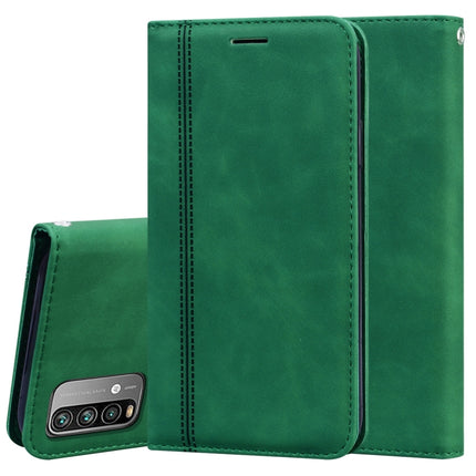 Frosted Business Magnetic Horizontal Flip PU Leather Case with Holder & Card Slot & Lanyard, For Xiaomi Redmi 9T, For Xiaomi Redmi Note 9T, For Xiaomi Redmi Note 10 4G, For Xiaomi Redmi K40 / K40 Pro