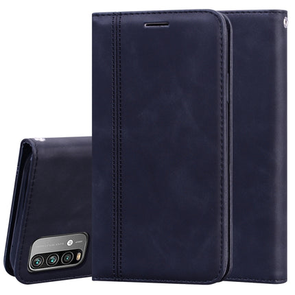 Frosted Business Magnetic Horizontal Flip PU Leather Case with Holder & Card Slot & Lanyard, For Xiaomi Redmi Note 10 Pro, For Xiaomi Poco M3, For Xiaomi Mi 10T Lite 5G, For Xiaomi Mi 10T Pro 5G