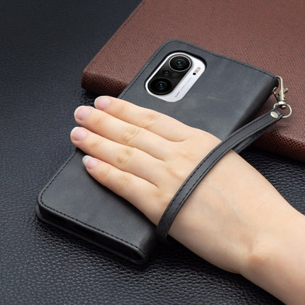 Retro Lambskin Texture Pure Color Horizontal Flip PU Leather Case with Holder & Card Slots & Wallet & Lanyard, For Xiaomi Mi 11i / Poco F3 / Redmi K40
