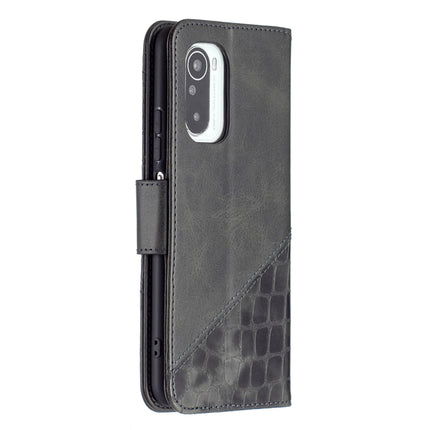 Matching Color Crocodile Texture Horizontal Flip PU Leather Case with Wallet & Holder & Card Slots, For Xiaomi Mi 11i / Poco F3 / Redmi K40