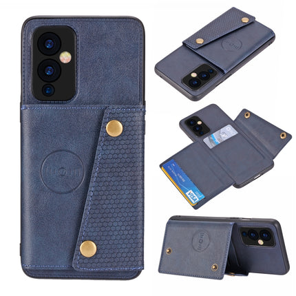Double Buckle PU + TPU Shockproof Magnetic Protective Case with Card Slot & Holder, For OnePlus 9, For OnePlus 9 Pro, For Xiaomi Redmi K40, For Xiaomi Redmi Note 9 4G, For Xiaomi Redmi Note 10