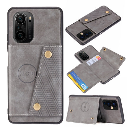 Double Buckle PU + TPU Shockproof Magnetic Protective Case with Card Slot & Holder, For OnePlus 9, For OnePlus 9 Pro, For Xiaomi Redmi K40, For Xiaomi Redmi Note 9 4G, For Xiaomi Redmi Note 10