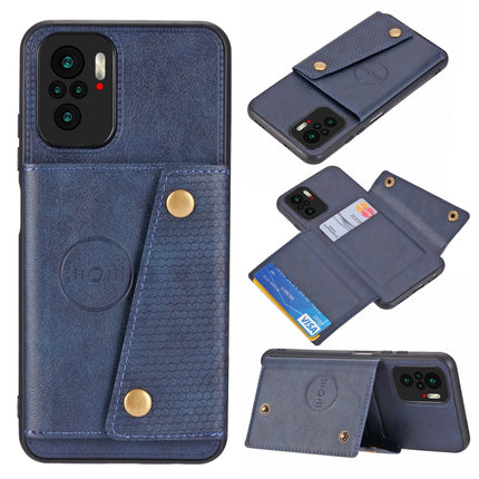 Double Buckle PU + TPU Shockproof Magnetic Protective Case with Card Slot & Holder, For OnePlus 9, For OnePlus 9 Pro, For Xiaomi Redmi K40, For Xiaomi Redmi Note 9 4G, For Xiaomi Redmi Note 10