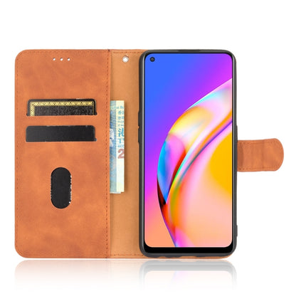Solid Color Skin Feel Magnetic Buckle Horizontal Flip Calf Texture PU Leather Case with Holder & Card Slots & Wallet, For OPPO F19 Pro /  A94 5G