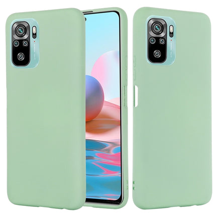 Solid Color Liquid Silicone Dropproof Full Coverage Protective Case, For Xiaomi Redmi Note 10S