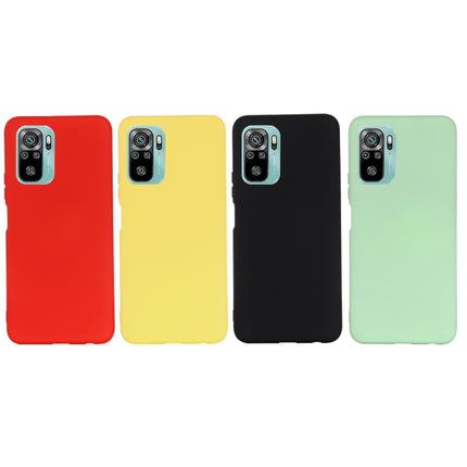 Solid Color Liquid Silicone Dropproof Full Coverage Protective Case, For Xiaomi Redmi Note 10S