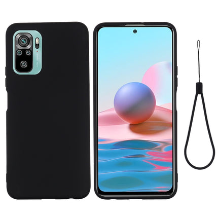 Solid Color Liquid Silicone Dropproof Full Coverage Protective Case, For Xiaomi Redmi Note 10S