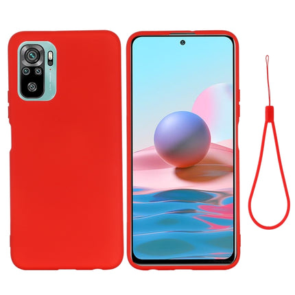 Solid Color Liquid Silicone Dropproof Full Coverage Protective Case, For Xiaomi Redmi Note 10S