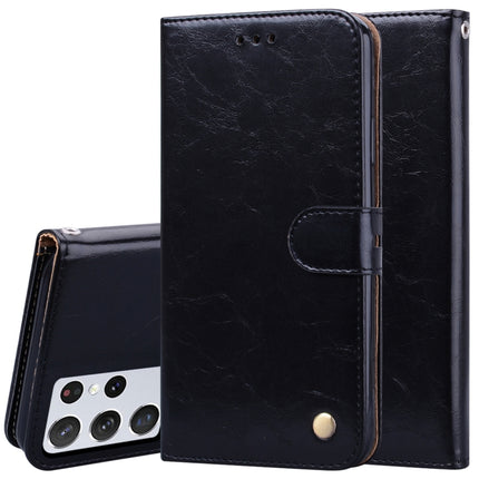 Business Style Oil Wax Texture Horizontal Flip Leather Case with Holder & Card Slots & Wallet, For Samsung Galaxy S21 Ultra 5G, For Samsung Galaxy S21 5G, For Samsung Galaxy S21+ 5G, For Samsung Galaxy A02 (EU Version)