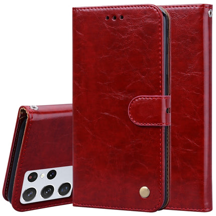 Business Style Oil Wax Texture Horizontal Flip Leather Case with Holder & Card Slots & Wallet, For Samsung Galaxy S21 Ultra 5G, For Samsung Galaxy S21 5G, For Samsung Galaxy S21+ 5G, For Samsung Galaxy A02 (EU Version)