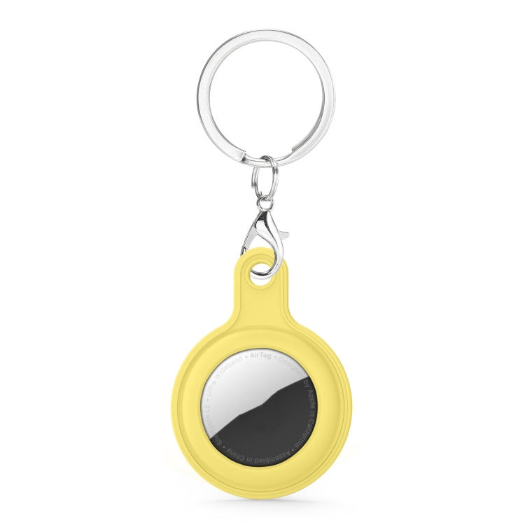 Gel Leather Case Cover with Switchable Keychain Ring for AirTag