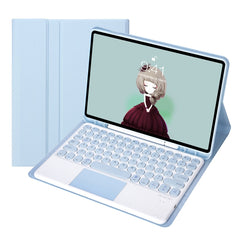 YT098B-A Detachable Candy Color Skin Feel Texture Round Keycap Bluetooth Keyboard Leather Case with Touch Control For iPad Air 11 2024 / 2025 / Air 4 10.9 2020 / Air 5 10.9 2022 (Purple), For iPad 10.2 2020 & 2019 / Air 2019 / Pro 10.5 inch������������...