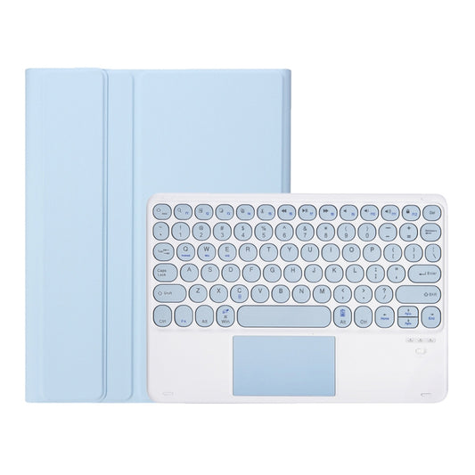 YT098B-A Detachable Candy Color Skin Texture Round Keycap Bluetooth Keyboard Leather Case with Touch Control & Pen Slot & Stand, For iPad Pro 11 inch 2020 & 2018, For iPad 9.7 inch 2018 & 2017 / Pro 9.7 inch / Air 2 / Air