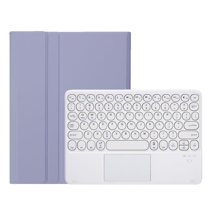 YT098B-A Detachable Candy Color Skin Feel Texture Round Keycap Bluetooth Keyboard Leather Case with Touch Control For iPad Air 11 2024 / 2025 / Air 4 10.9 2020 / Air 5 10.9 2022 (Purple), For  iPad Air 11 2024 / 2025 / Air 4 10.9 2020 / Air 5 10.9 2022...