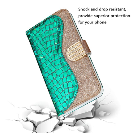 Laser Glitter Powder Matching Crocodile Texture Horizontal Flip Leather Case with Card Slots & Holder & Wallet, For Xiaomi Redmi Note 9 5G, For Xiaomi Redmi Note 10 4G, For Xiaomi Redmi Note 10 Pro, For Samsung Galaxy A02 / M02
