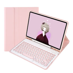 YT098B Detachable Candy Color Skin Texture Round Keycap Bluetooth Keyboard Leather Case with Pen Slot & Stand, For iPad 10.2 2020 & 2019 / Air 2019 / Pro 10.5 inch, iPad 10.2 2020 & 2019 / Air 2019 / Pro 10.5 inch