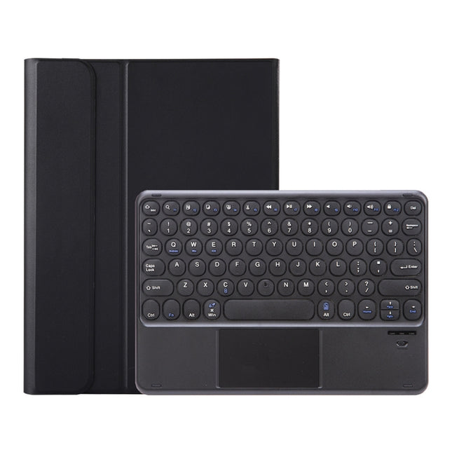 YA098B-A Detachable Lambskin Texture Round Keycap Bluetooth Keyboard Leather Case with Touch Control & Pen Slot & Stand, For iPad Air 5 / 4 10.9 inch 2020 / Pro 11 inch 2020 / 2018, For iPad 10.2 (2020) & (2019) / Air 3 10.5 inch / Pro 10.5 inch�������...