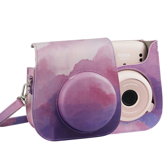 Painted Series Camera Bag with Shoulder Strap for Fujifilm Instax mini 11, For Fujifilm Instax mini 11(Fantasy Cloud), For Fujifilm Instax mini 11(Blue Pastel), For Fujifilm Instax mini 11(Oil Paint), For Fujifilm Instax mini 11(Light Pink Hand-painted...