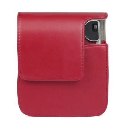 Solid Color PU Camera Bag with Shoulder Strap for Fujifilm Instax mini 90, For Fujifilm Instax mini 90