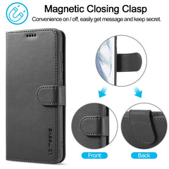 LC.IMEEKE Calf Texture Horizontal Flip Leather Case, with Holder & Card Slots & Wallet, For Samsung Galaxy S21 FE