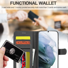 LC.IMEEKE Calf Texture Horizontal Flip Leather Case, with Holder & Card Slots & Wallet, For Samsung Galaxy S21 FE