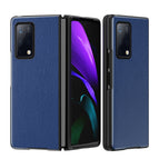 For Huawei Mate X2 / Blue Litchi Texture