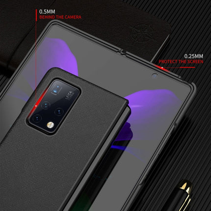 Leather Texture + PC Full Coverge Folding Case, For Huawei Mate X2