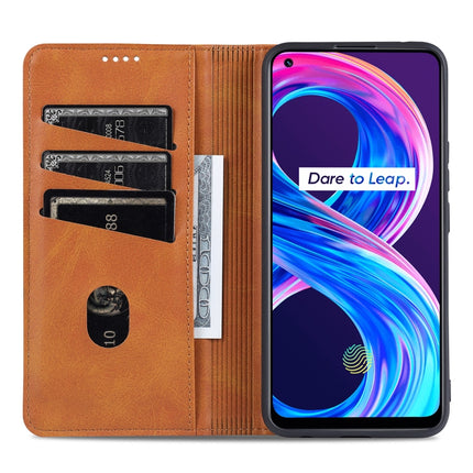 AZNS Magnetic Calf Texture Horizontal Flip Leather Case with Card Slots & Holder & Wallet, For OPPO Realme 8 / 8 Pro, For Xiaomi Mi 11 Pro