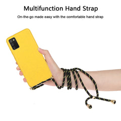 Wheat Straw Material + TPU Protective Case with Lanyard, For Samsung Galaxy A02s, For Samsung Galaxy A12, For Samsung Galaxy A31, For Samsung Galaxy A32 5G