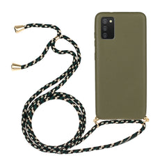 Wheat Straw Material + TPU Protective Case with Lanyard, For Samsung Galaxy A02s, For Samsung Galaxy A12, For Samsung Galaxy A31, For Samsung Galaxy A32 5G