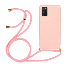 Wheat Straw Material + TPU Protective Case with Lanyard, For Samsung Galaxy A02s, For Samsung Galaxy A12, For Samsung Galaxy A31, For Samsung Galaxy A32 5G