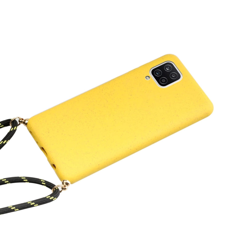 Wheat Straw Material + TPU Protective Case with Lanyard, For Samsung Galaxy A12, For Samsung Galaxy A32 5G, For Samsung Galaxy A52 5G / 4G, For Samsung Galaxy A72 5G / 4G