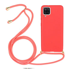 Wheat Straw Material + TPU Protective Case with Lanyard, For Samsung Galaxy A02s, For Samsung Galaxy A12, For Samsung Galaxy A31, For Samsung Galaxy A32 5G