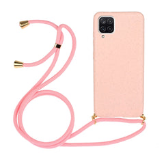 Wheat Straw Material + TPU Protective Case with Lanyard, For Samsung Galaxy A02s, For Samsung Galaxy A12, For Samsung Galaxy A31, For Samsung Galaxy A32 5G