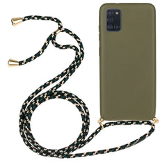 Wheat Straw Material + TPU Protective Case with Lanyard, For Samsung Galaxy A02s, For Samsung Galaxy A12, For Samsung Galaxy A31, For Samsung Galaxy A32 5G