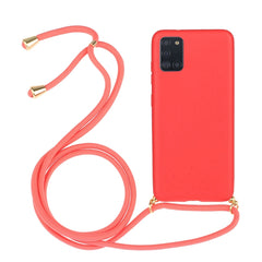 Wheat Straw Material + TPU Protective Case with Lanyard, For Samsung Galaxy A02s, For Samsung Galaxy A12, For Samsung Galaxy A31, For Samsung Galaxy A32 5G
